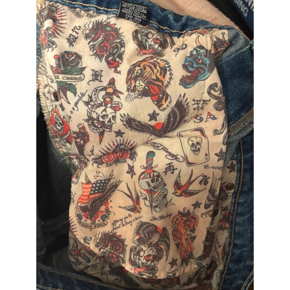 Men’s Ed Hardy Slim Taper Jeans - Picture 6 of 8